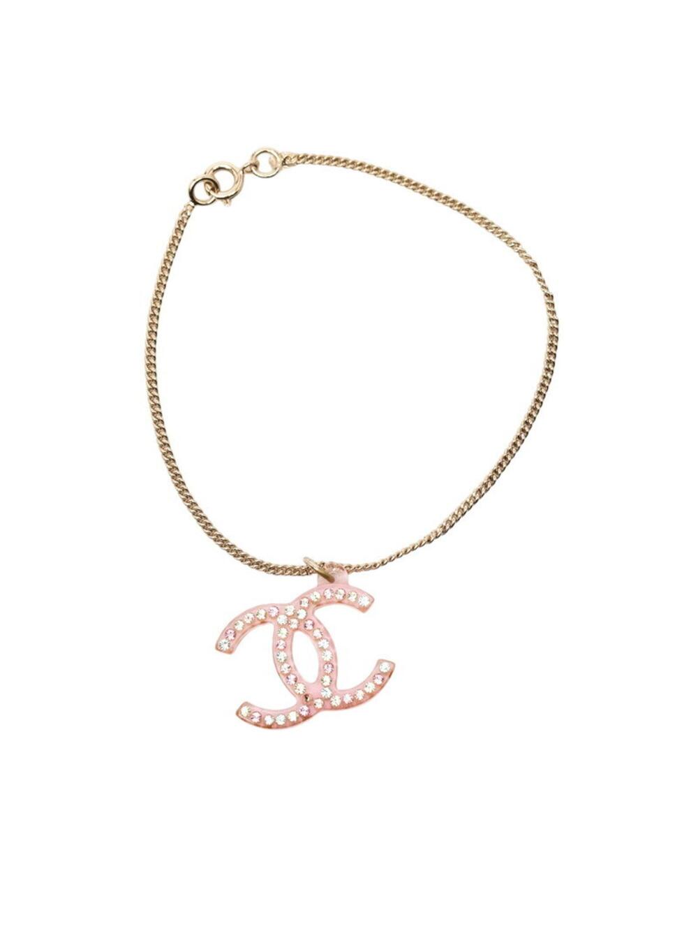 Chanel Cc Logo Chain Bracelet Metal #266346C60B